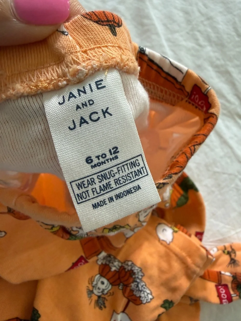 Janie and Jack Pajama Set in Peanuts Halloween
